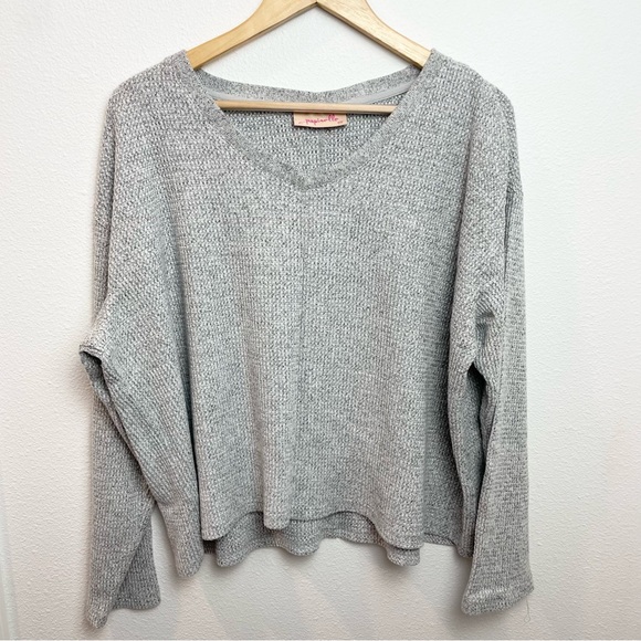 Papinelle Super Sleepy Waffle Sleep Pajama Set Top Joggers Gray XXL Women’s - Picture 5 of 7